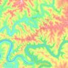Piratuba topographic map, elevation, terrain