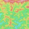 Yusuhara topographic map, elevation, terrain