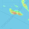 Guadalcanal Province topographic map, elevation, terrain