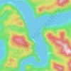 Frederick Sound topographic map, elevation, terrain