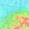 Licheng District topographic map, elevation, terrain