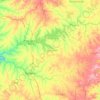 Durazno topographic map, elevation, terrain
