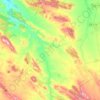 Valle de la Serena topographic map, elevation, terrain