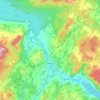 Amqui topographic map, elevation, terrain