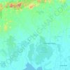 Katingan topographic map, elevation, terrain