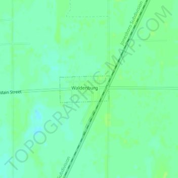 Waldenburg topographic map, elevation, terrain
