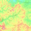 Guareí topographic map, elevation, terrain