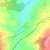 Berrocalejo de Aragona topographic map, elevation, terrain