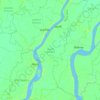 Betagi Subdistrict topographic map, elevation, terrain
