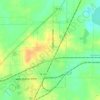 Oakland City topographic map, elevation, terrain