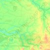 Tambacounda Region topographic map, elevation, terrain