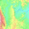Itaeté topographic map, elevation, terrain