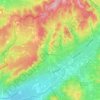 Vinsobres topographic map, elevation, terrain