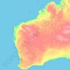 Westaustralien topographic map, elevation, terrain