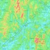 Gongju-si topographic map, elevation, terrain