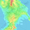 Okinawa topographic map, elevation, terrain