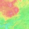 Madonas novads topographic map, elevation, terrain