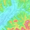 Beluša topographic map, elevation, terrain