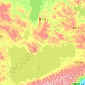 青龙乡 topographic map, elevation, terrain