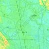 Koshigaya topographic map, elevation, terrain