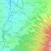 Caringin topographic map, elevation, terrain