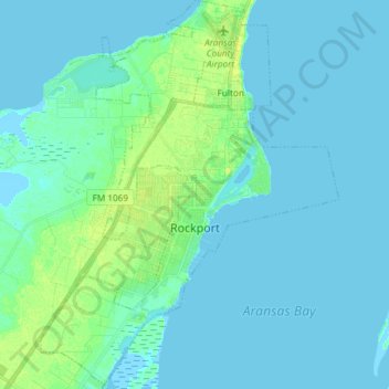 Rockport topographic map, elevation, terrain