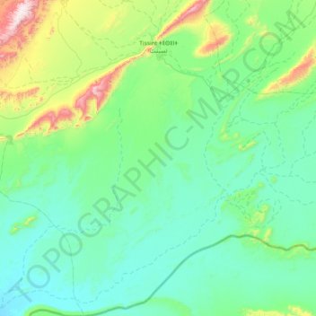 Tissint ⵜⵉⵙⵉⵏⵜ تسينت topographic map, elevation, terrain