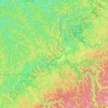 Braxton County topographic map, elevation, terrain