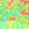 Pennsboro topographic map, elevation, terrain