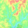 Jacksonville topographic map, elevation, terrain