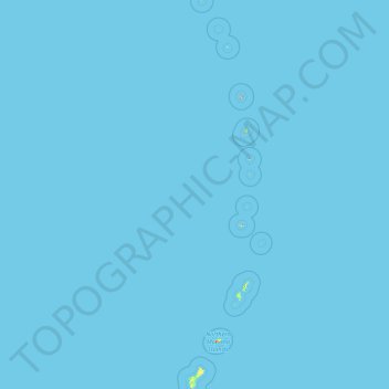 Mariana Islands topographic map, elevation, terrain