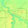 East Grand Forks topographic map, elevation, terrain