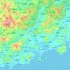 Yangjiang City topographic map, elevation, terrain
