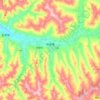 陇城镇 topographic map, elevation, terrain