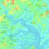 Rio Sergipe topographic map, elevation, terrain