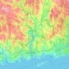 Southeastern Connecticut Planning Region topographic map, elevation, terrain