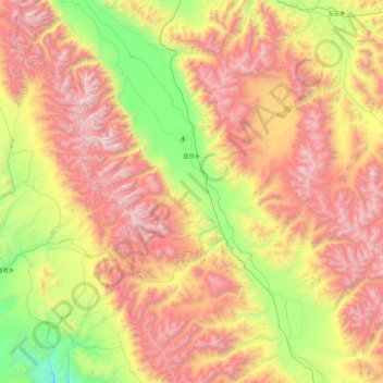 མངའ་རིས་ས་ཁུལ་ / 阿里地区 / Ngari topographic map, elevation, terrain