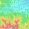 Céret topographic map, elevation, terrain