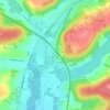 Longueville topographic map, elevation, terrain