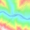 Clayton topographic map, elevation, terrain