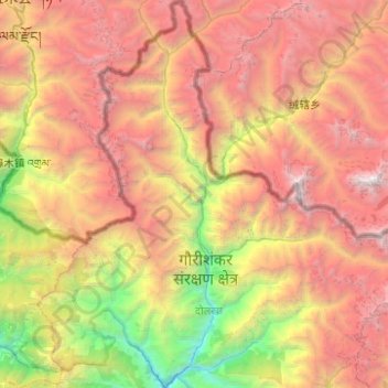 Bigu topographic map, elevation, terrain