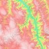 Celendín topographic map, elevation, terrain