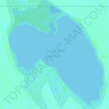 Lagoa dos Gateados topographic map, elevation, terrain