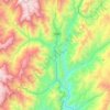 Palanda topographic map, elevation, terrain