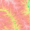 米脂县 topographic map, elevation, terrain