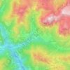 Selva di Cadore topographic map, elevation, terrain