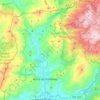 Vez river topographic map, elevation, terrain