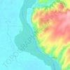 Topalu topographic map, elevation, terrain