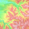 Salmon-Huckleberry Wilderness topographic map, elevation, terrain