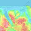 gmina Krokowa topographic map, elevation, terrain